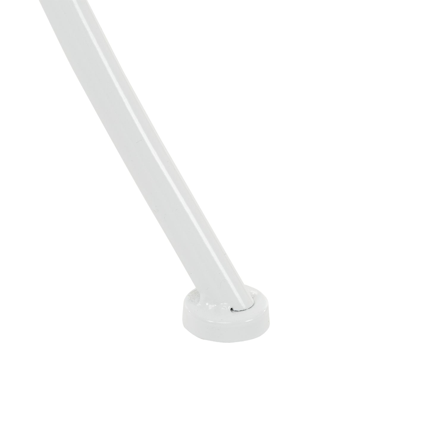 VESTIAMO CASA GIARDINO - Set giardino Bistrot tavolo rotondo 60 cm e 2 sedie in metallo Bianco e Top in ceramica Effetto Marmo Bianco